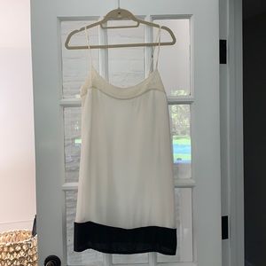 White and Black mini dress